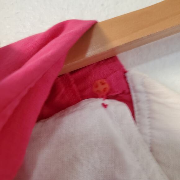 Vintage Nilani Womens 7/8 Dress Drop Waist Pink White 20s Inspired Dolman - Picture 10 of 16